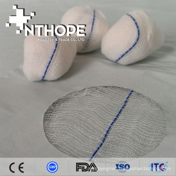 gauze ball with X-ray thread detected